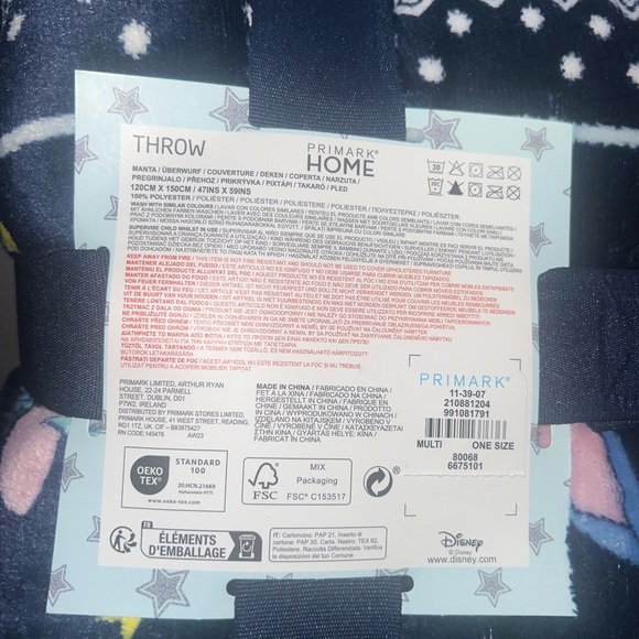 Disney Stitch Blanket throw home its stitch-mas chrismas blanket new snow soft - Picture 6 of 9